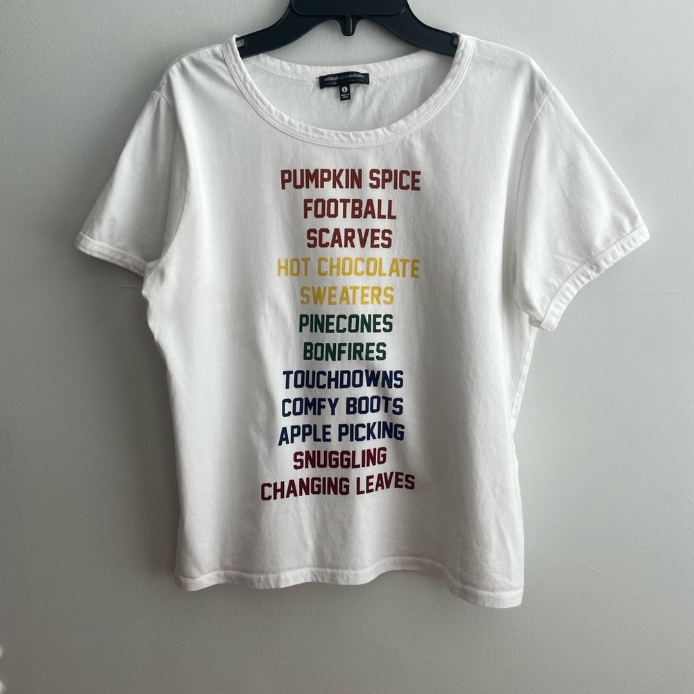 Women’s Small/Girl’s Large Fall Themed T-shirt